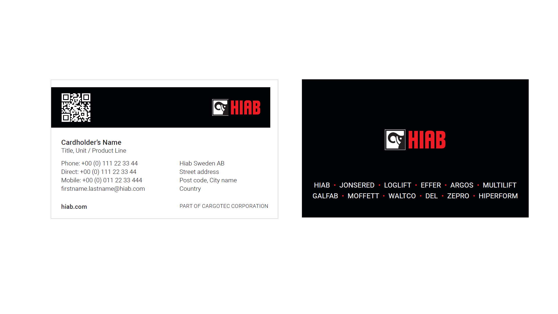 Business card QR