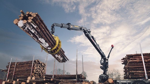 straight boom crane
