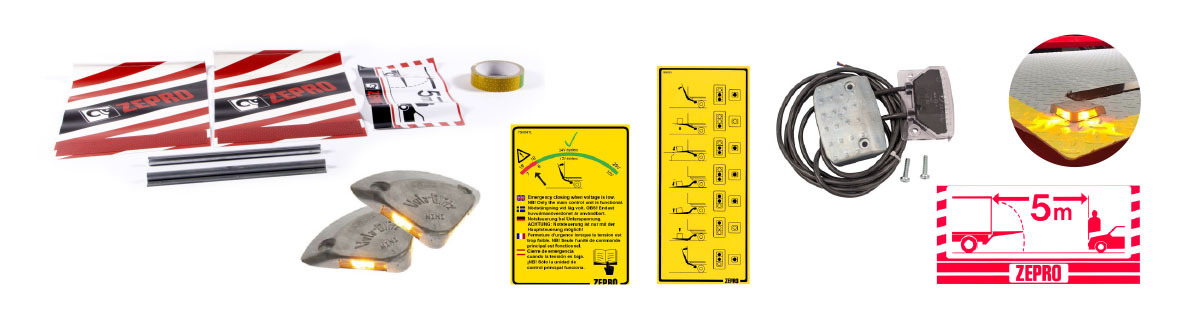 safety items for ZEPRO tail lifts
